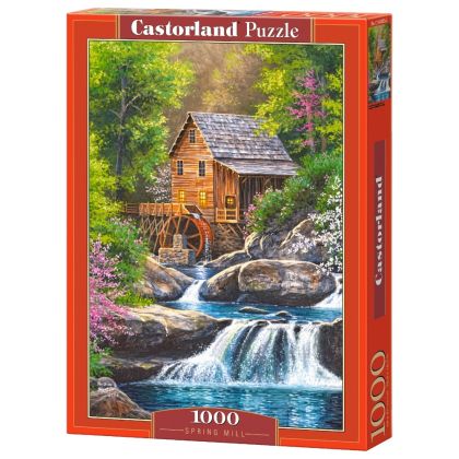Пъзел Castorland 1000 части Воденица в гората 104055