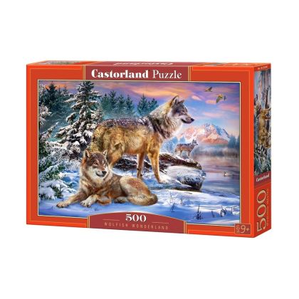 Пъзел Castorland 500 части Вълци 53049