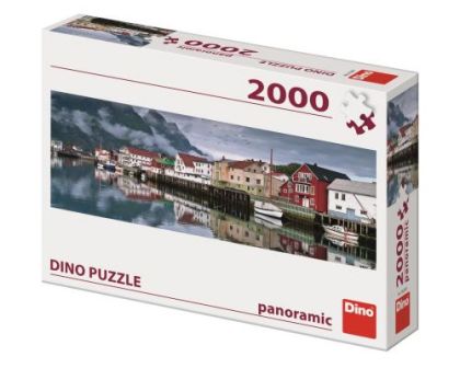 Панорамен Пъзел Рибарско селище 2000 части Dino 562097