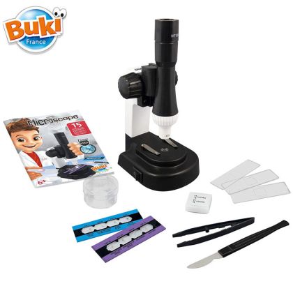 Детски микроскоп Buki Sciences 15 експеримента BKmr400