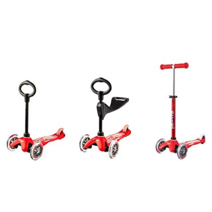 Детска тротинетка Micro Mini Deluxe 3 in 1 - red