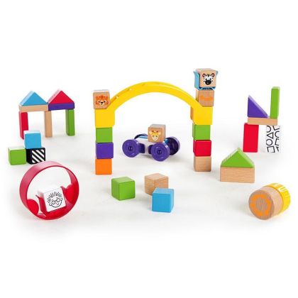 Дървени блокчета за откриватели Baby Einstein Hape 800856