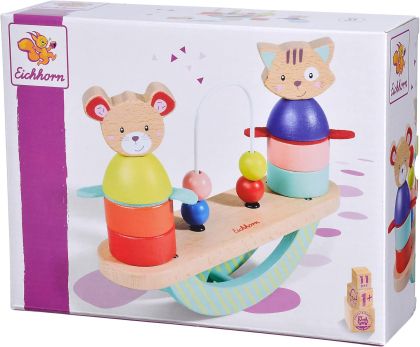 Дървена игра за баланс Приятели Eichhorn 100005464
