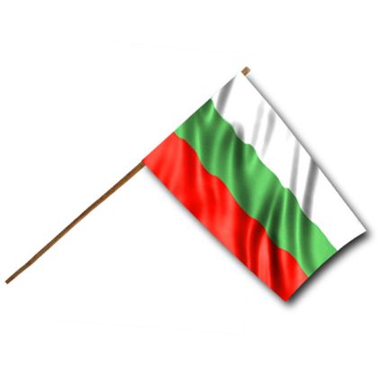 Знаме България с пръчка 90 х 60 см. 