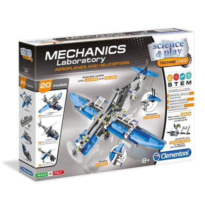 Конструктор Самолет CLEMENTONI SCIENCE PLAY MECHANICS 75028