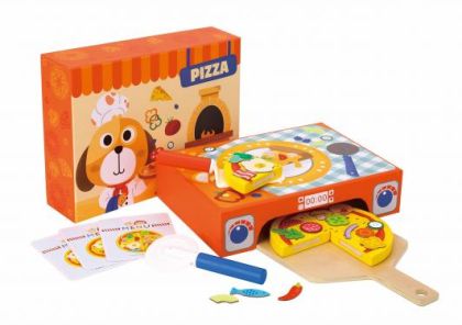 Дървена пица с пещ Tooky Toy TH226