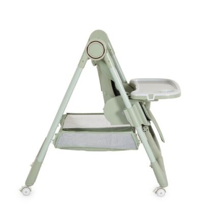 Детски стол за хранене с подарък Surprise зелен