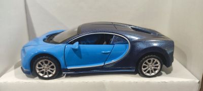 Метален автомобил Bugatti Chiron 1:34 син 