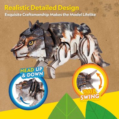 Пъзел 3D Wild Animals Сив вълк CubicFun DS1073h