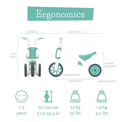 Колело за балансиране Chillafish Bunzi Mate MINT