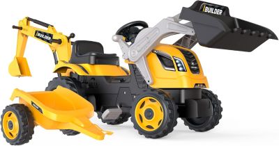 Детски трактор товарач с ремарке Smoby Builder Max 710304