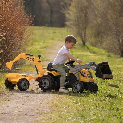 Детски трактор товарач с ремарке Smoby Builder Max 710304