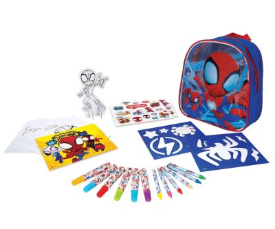 Комплект за рисуване в раница Спайди и приятели