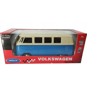 Метална кола Volkswagen 1962 Classical Bus T1 Welly 1:34