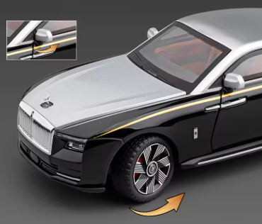 Метален автомобил Rolls Royce Spectre 1/24 сив