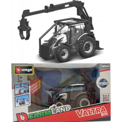 Трактор за дървени трупи Valtra N174 Bburago 