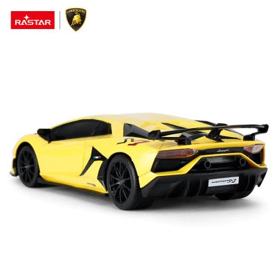 Кола с дистанционно управление Lamborghini AVENTADOR 1:24 Rastar 96100 жълт