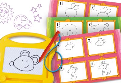 Магическа дъска за писане Забавни упражнения с азбуката LISCIANI CAROTINA