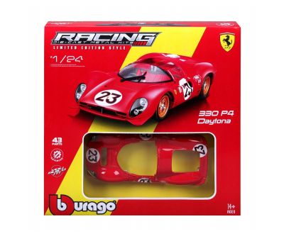 Метална кола за сглобяване Ferrari 330 P4 Daytona Bburago 1:24 