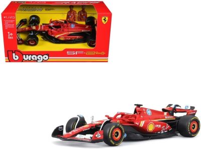 Метална кола Ferrari SF-24 #16 F1 Bburago Race 1:43