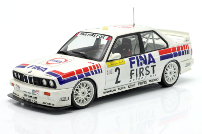Метална кола BMW M3 E30 FINA Motorsport Team #2 WERK83 18038003 - 1:18