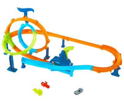 Писта с каскада и разбиване Mattel Hot Wheels Stunt Tracks JHK73 