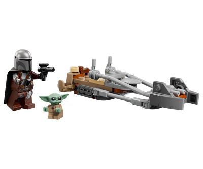 Конструктор Мотоциклетът на мандалореца и Грогу LEGO Star Wars 75436