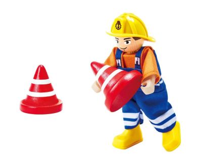 Дървен камион кран Hape H3083