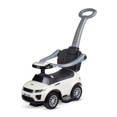 Кола за яздене с дръжка ride-on Off Road БЯЛ