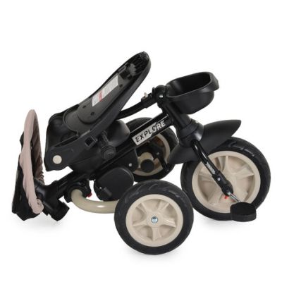 Сгъваема триколка Explore Byox бежов