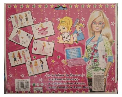 Комплект постери за оцветяване Барби