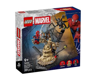 Конструктор Епична битка Спайдърмен срещу Пясъчния човек LEGO Marvel Super Heroes 76334 