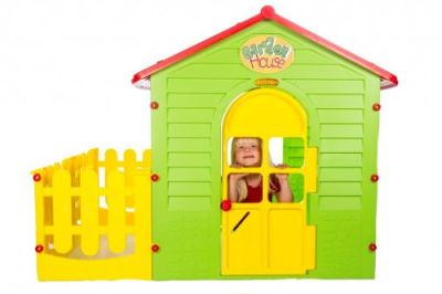 Детска къща с ограда Mochtoys 10839 NEW
