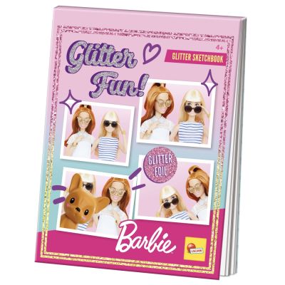 Книжка за оцветяване с блясък Barbie Lisciani 