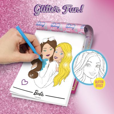 Книжка за оцветяване с блясък Barbie Lisciani 