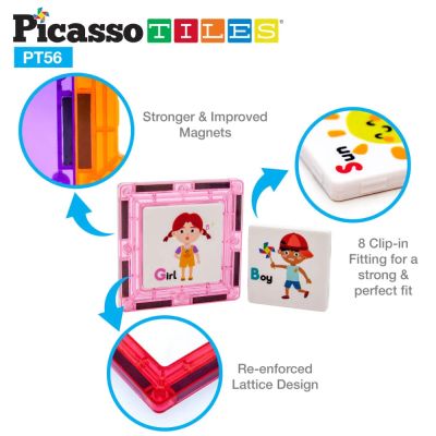 Магнитен конструктор Learn and Play Picasso Steam PT56