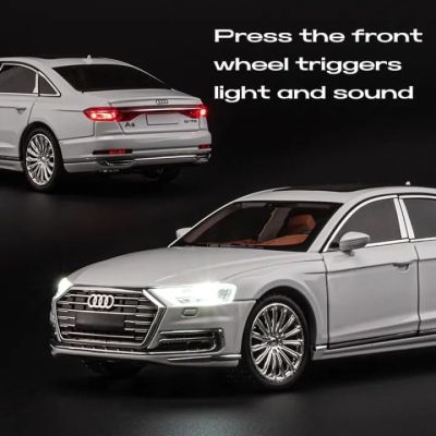 Метален автомобил Audi A8 Long Quattro 1/24 black