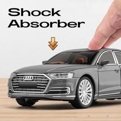 Метален автомобил Audi A8 Long Quattro 1/24 бял