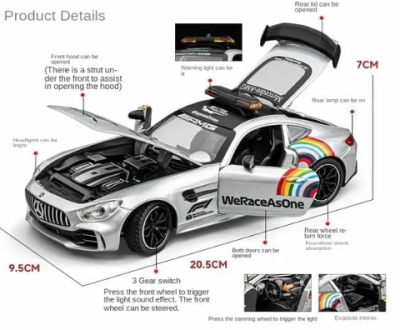 Метален автомобил Mercedes Benz AMG GT Safety Car Formula 1 1/24 