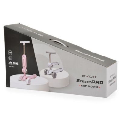 Тротинетка със седалка 2in1 Byox StreetPro grey