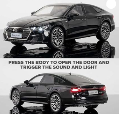 Метален автомобил Audi A7 1/24 Black