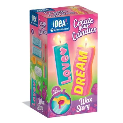CREA IDEA Комплект за изработка на свещи от восък CLEMENTONI 18351
