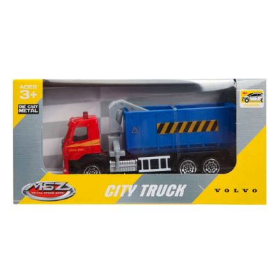 Метален камион Volvo контейнер с кран MSZ 1:72