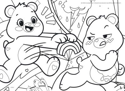 Двулицев пъзел Care Bears 4Х48 Lisciani LI116942