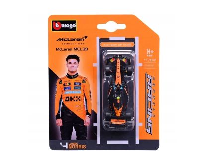 Метална кола McLaren MCL39 #4 Lando Norris Формула 1 Bburago 1:64 