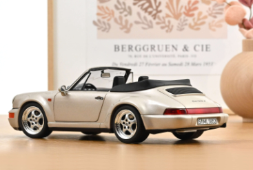 Колекционерска метална кола Porsche 911 Turbo Look Cabriolet 1:18 NOREV 187140