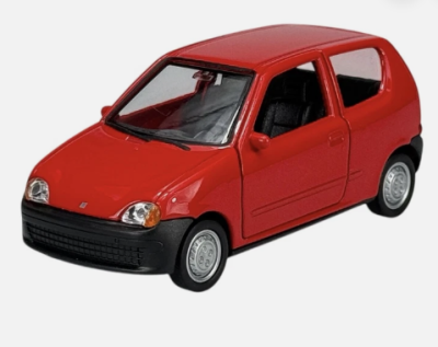 Метална кола Fiat Seicento Welly 1:34