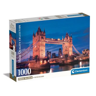 Пъзел Tower Bridge At Night 1000 части Clementoni 39772