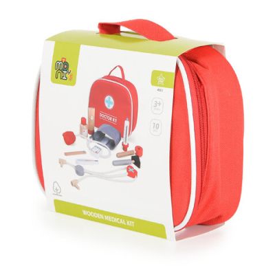 Сет с дървени играчки за първа помощ Чичо доктор 4501