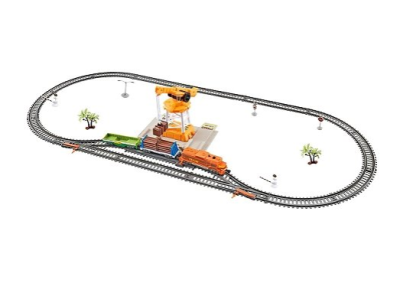 Детски товарен влак с релси и кран POWER TRAIN 20819